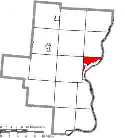 Location of Gallipolis Township in Gallia County