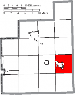 Location of Middlefield Township in Geauga County