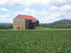 Old stone barn in Fairfield Township, from PA 87
