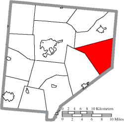 Location of Wayne Township in Clinton County