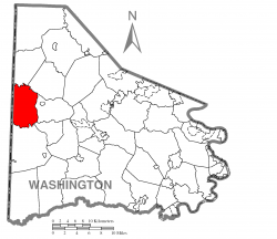 Location of Independence Township in Washington County