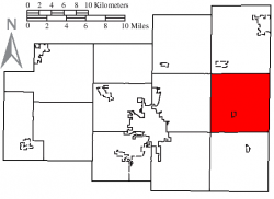 Location of Jackson Township, Allen County, Ohio