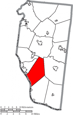 Location of Monroe Township in Clermont County
