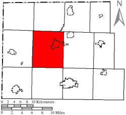 Location of Superior Township in Williams County