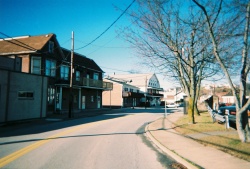 Manor's business district (Race Street)