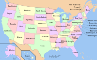 Map of the United States highlighting {{{state}}}