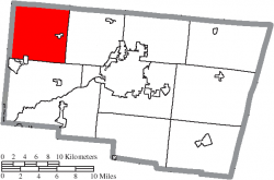 Location of Pike Township in Clark County