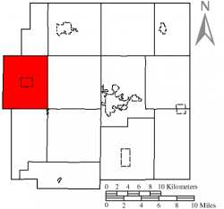 Location of Richland Township in Wyandot County
