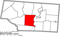 Location of Newton Township in Pike County