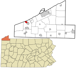 Location in Erie County and the U.S. state of Pennsylvania.