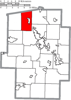 Location of Franklin Township in Tuscarawas County