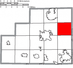 Location of Granger Township in Medina County