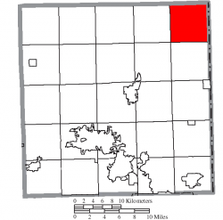 Location of Kinsman Township in Trumbull County