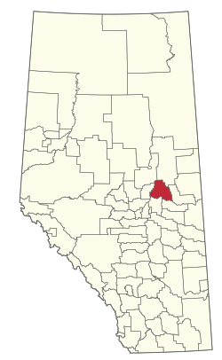 Location of Smoky Lake County