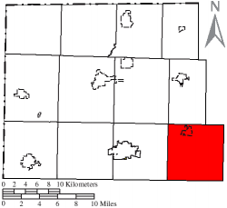 Location of Springfield Township in Williams County