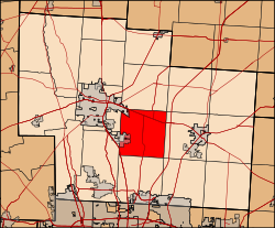 Location of Berlin Township in Delaware County