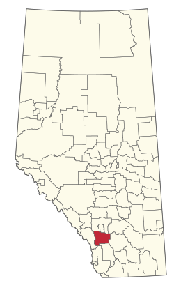 Location of Foothills County