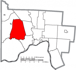 Location of Union Township in Scioto County