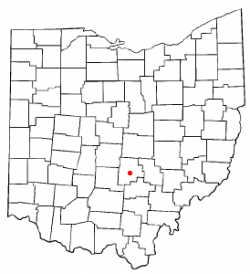 Location of Lancaster, Ohio