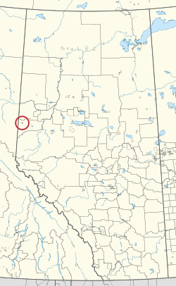 Location of Horse Lakes 152B