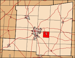 Location of College Township in Knox County.