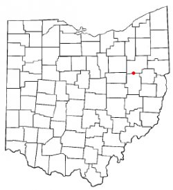 Location of Bolivar, Ohio